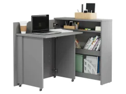 Hjørneskrivebord Concept Pro Lenart Levfere 156 (Grå)