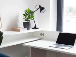 Hjørneskrivebord Concept Pro Lenart Levfere 101 (Hvid)