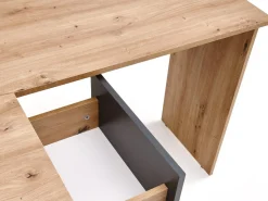 Hjørneskrivebord Houston 1950 (Grafit + Artisan eg)