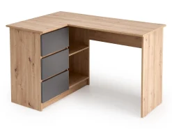 Hjørneskrivebord Houston 1950 (Grafit + Artisan eg)