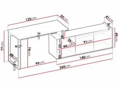 Hjørneskrivebord Tivseva 109