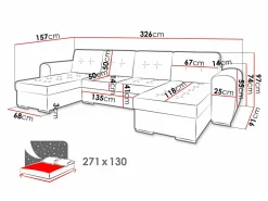 Hjørnesofa Arvada 117 (Monolith 85)