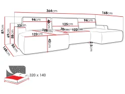 Hjørnesofa Bountiful 106 (Velo 623)
