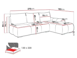 Hjørnesofa Camden 106 (Velo 621)