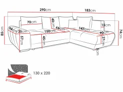 Hjørnesofa Camden 107 (Velo 621)