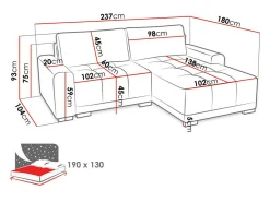 Hjørnesofa Columbus 183 (Country 17)