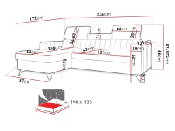 Hjørnesofa Columbus 191 (Poso 22)