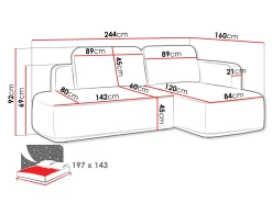 Hjørnesofa ComfiDream Celena (Perfect Harmony 02)