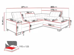 Hjørnesofa Comfivo Anima I (Venus fløjl 2932)