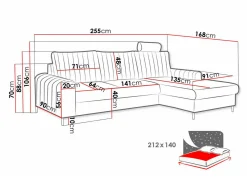 Hjørnesofa Comfivo Concordia (Velluto 33)