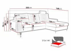 Hjørnesofa Comfivo Cumintudo (Velluto 25)