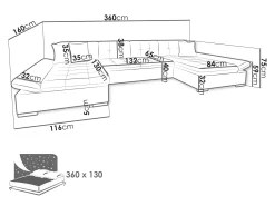 Hjørnesofa Comfivo Ficus (Boss 14)