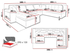 Hjørnesofa Comfivo Gemma II (Højre)