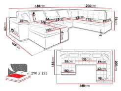 Hjørnesofa Comfivo Gemma V (Baloo 2074)
