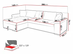 Hjørnesofa Comfivo Mica I (Lux 06 + Lux 05)