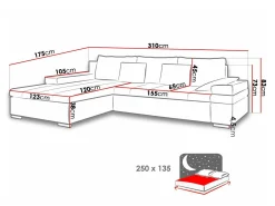 Hjørnesofa Comfivo Olivetum (Uttario Velvet + Senegal 825)