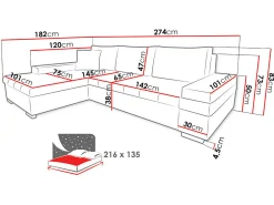Hjørnesofa Comfivo Olivetum I (Kronos 07)