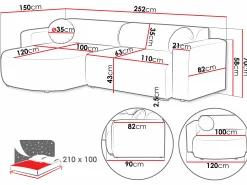 Hjørnesofa Comfivo Pullus (Velo 623)