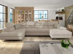 Hjørnesofa Comfivo Ruta IV (Uttario Velvet 2979 + Senegal 825)