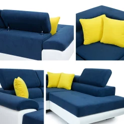 Hjørnesofa Comfivo Ruta VI (Venus Velvet 2927 + Miu 2041)