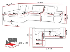 Hjørnesofa Comfivo Sanitas II (Baloo 2074)