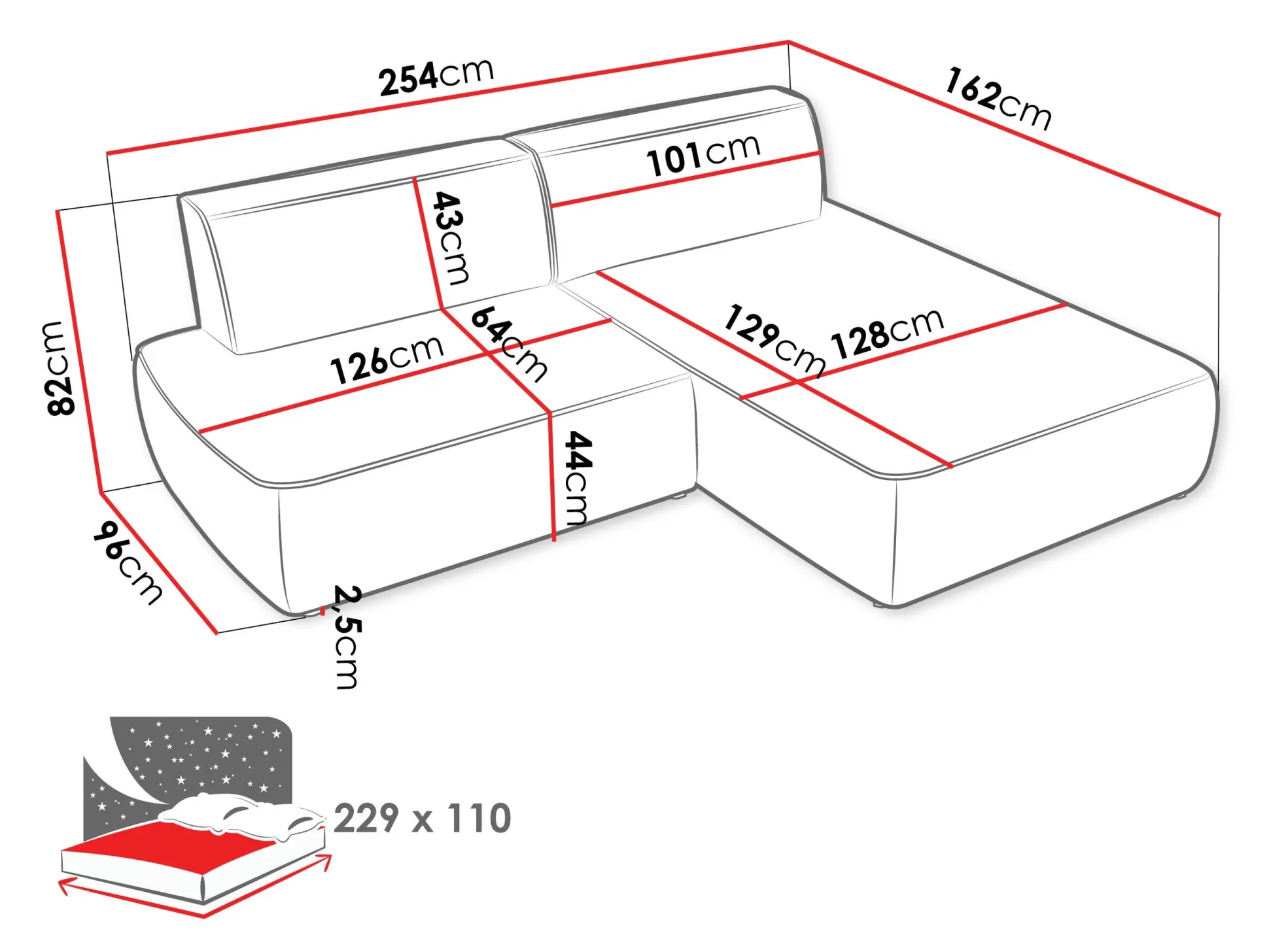 Hjørnesofa Comfivo Soror (Velo 621)