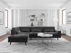 Hjørnesofa Floromo 107 (Monolith 95)