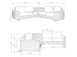 Hjørnesofa Kingston 157 (Castel 70)