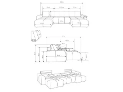 Hjørnesofa Kingston 198 (Curio 02)