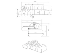 Hjørnesofa Kingston 152 (Lambi 08)