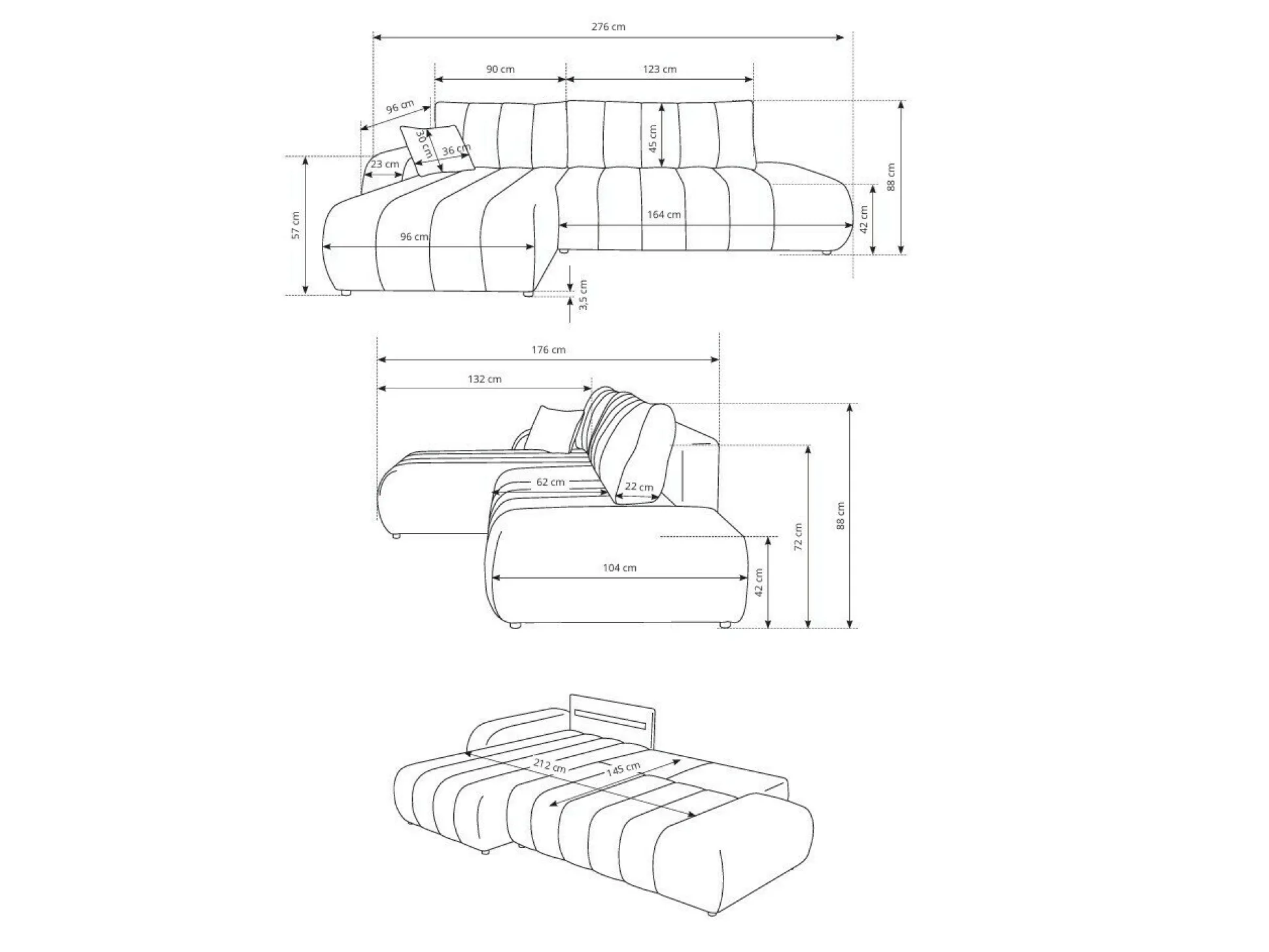 Hjørnesofa Kingston 152 (Lambi 08)