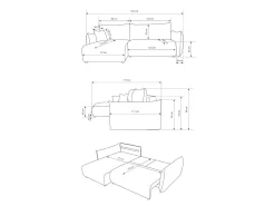 Hjørnesofa Kingston 153 (Melody 14)