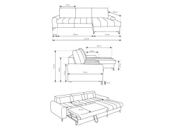 Hjørnesofa Kingston 199 (Venstre)