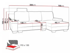 Hjørnesofa Lincoln 182 (Barrel 03)