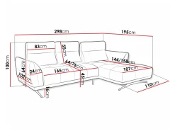 Hjørnesofa Lincoln 195 (Sorella 34)