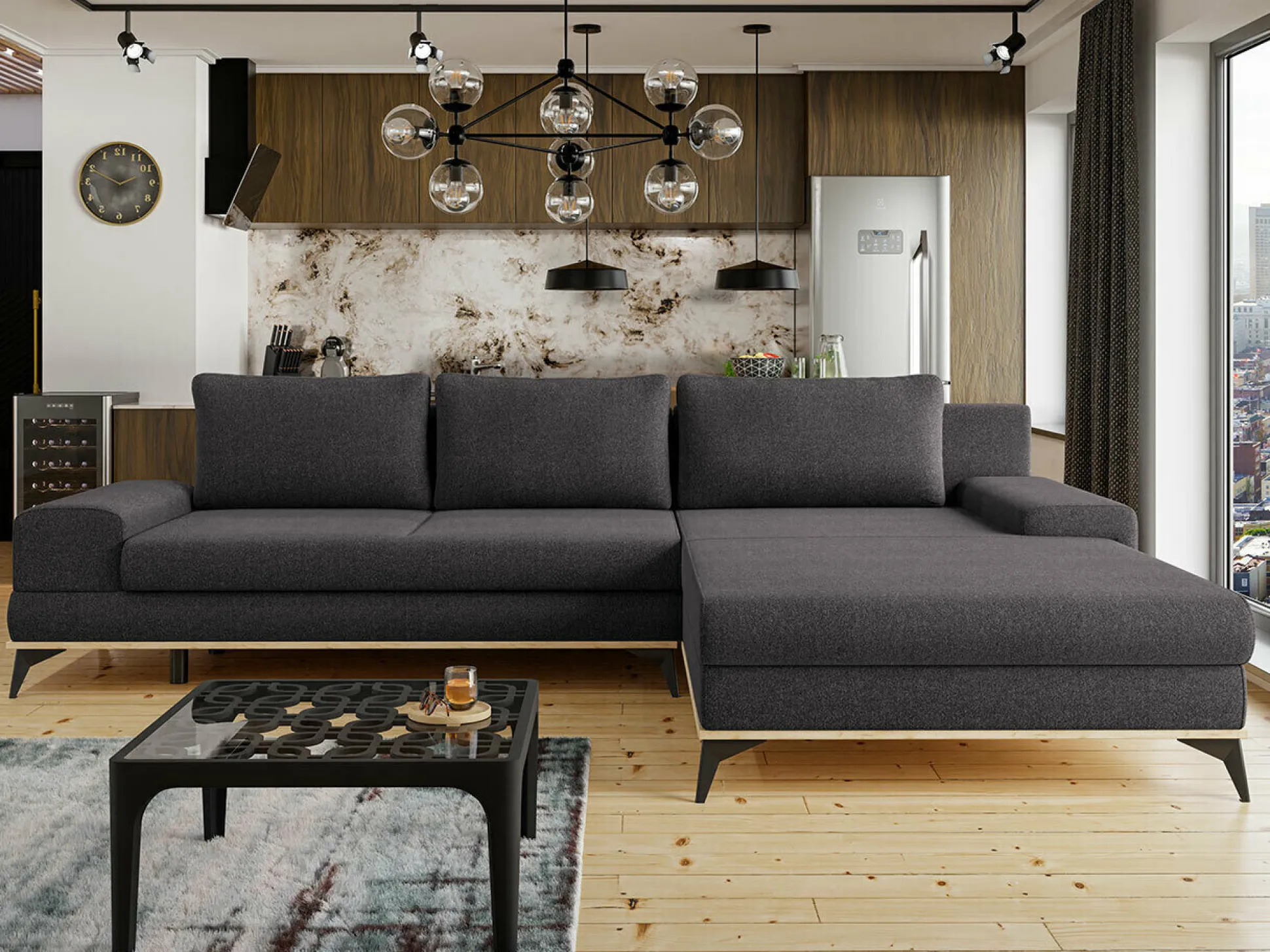 Hjørnesofa Lincoln 136 (Soro 95)