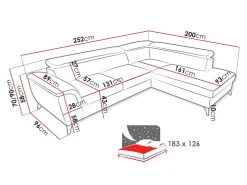 Hjørnesofa Lincoln 178 (Zetta 291)