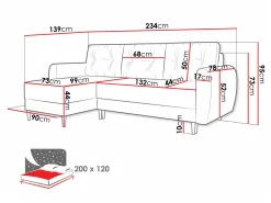 Hjørnesofa Memphis 109 (Itaka 16)