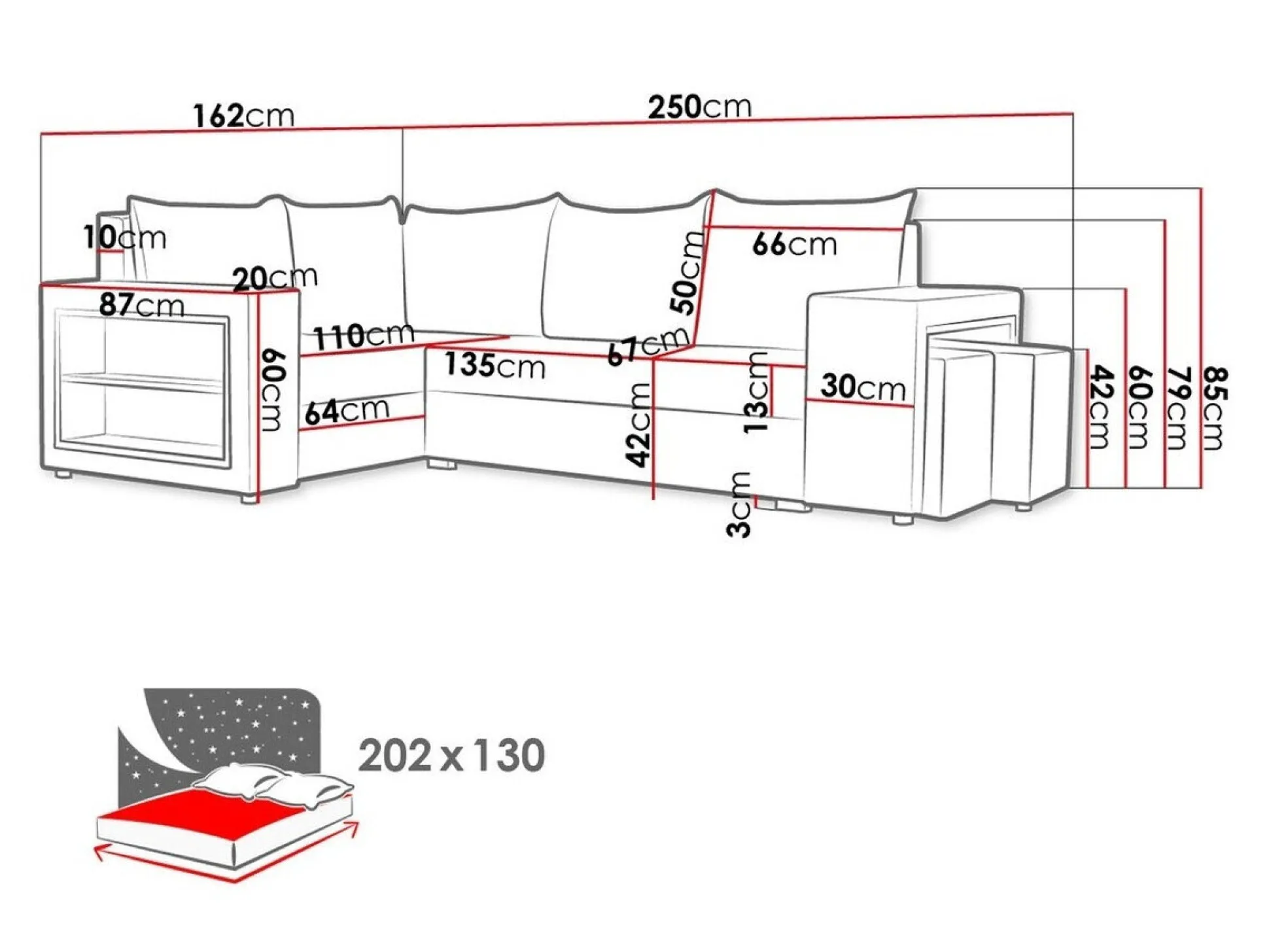 Hjørnesofa Muncie 103 (Mikrofaza 0014 + Mikrofaza 0027)