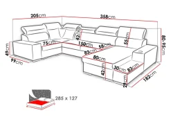Hjørnesofa Pearland 101