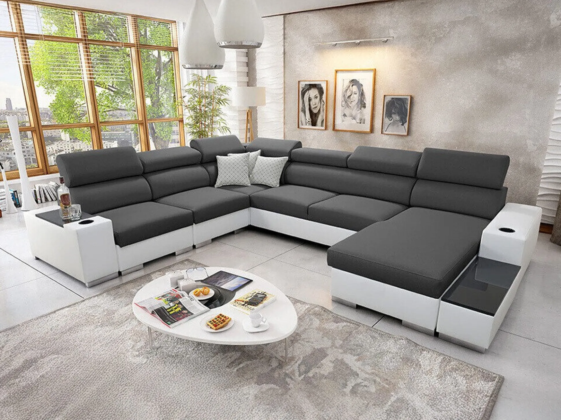 Hjørnesofa Pearland 105 (Ekj 01 + Sawana 96 + Evo 32)