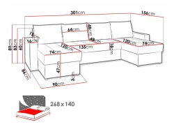 Hjørnesofa Providence 143 (Montana 101 + MDL 5)