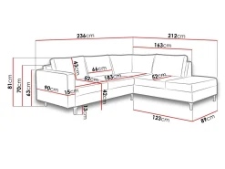 Hjørnesofa Providence 139 (Tiffany 10)