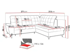 Hjørnesofa Sanford 101 (Manila 02)