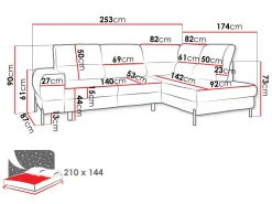 Hjørnesofa Sanford 105 (Velo 635)