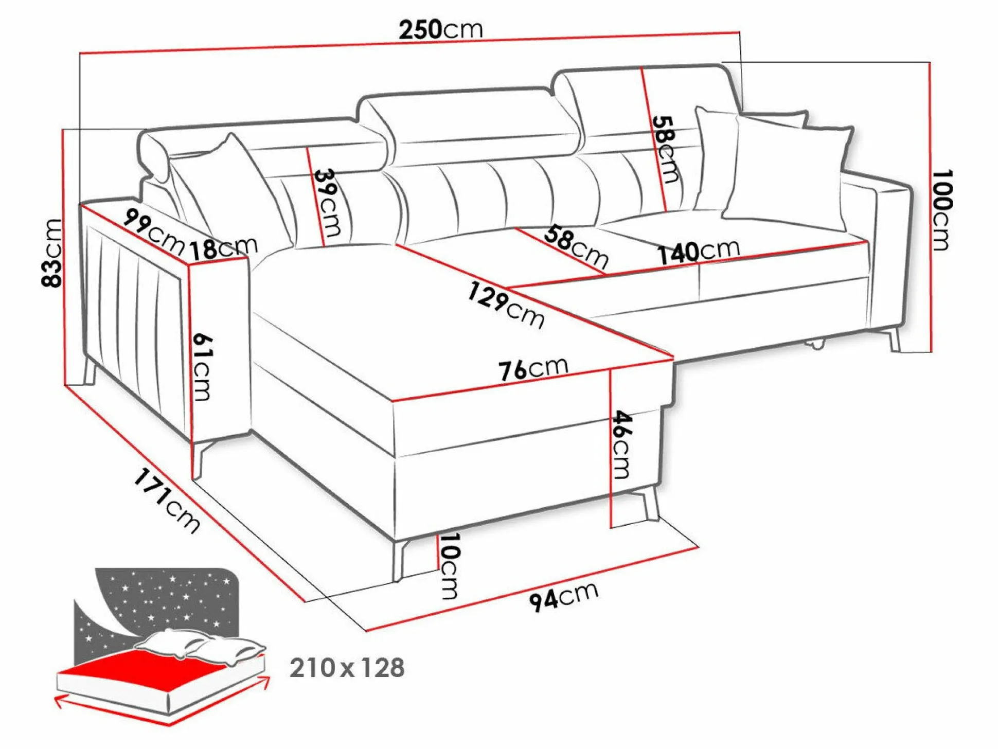 Hjørnesofa Sarasota 151 (Mono 242 + Botanical 36)