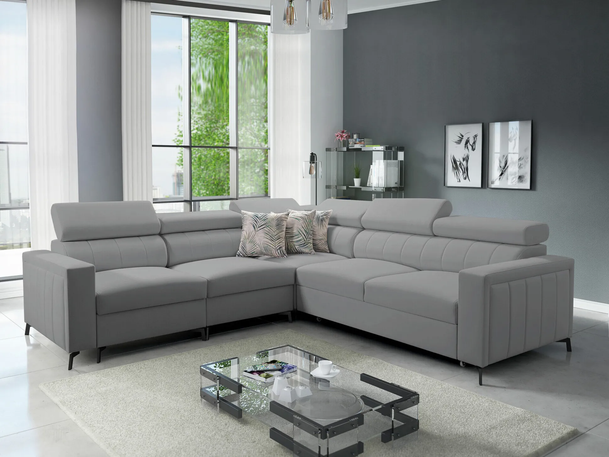 Hjørnesofa Sarasota 152 (Mono 244 + Botanical 36)