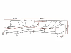 Hjørnesofa Seattle 218 (Silencio 19)