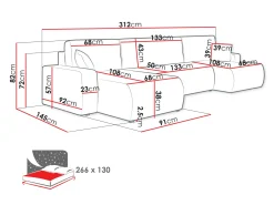 Hjørnesofa Shelton 103 (Poso 14)