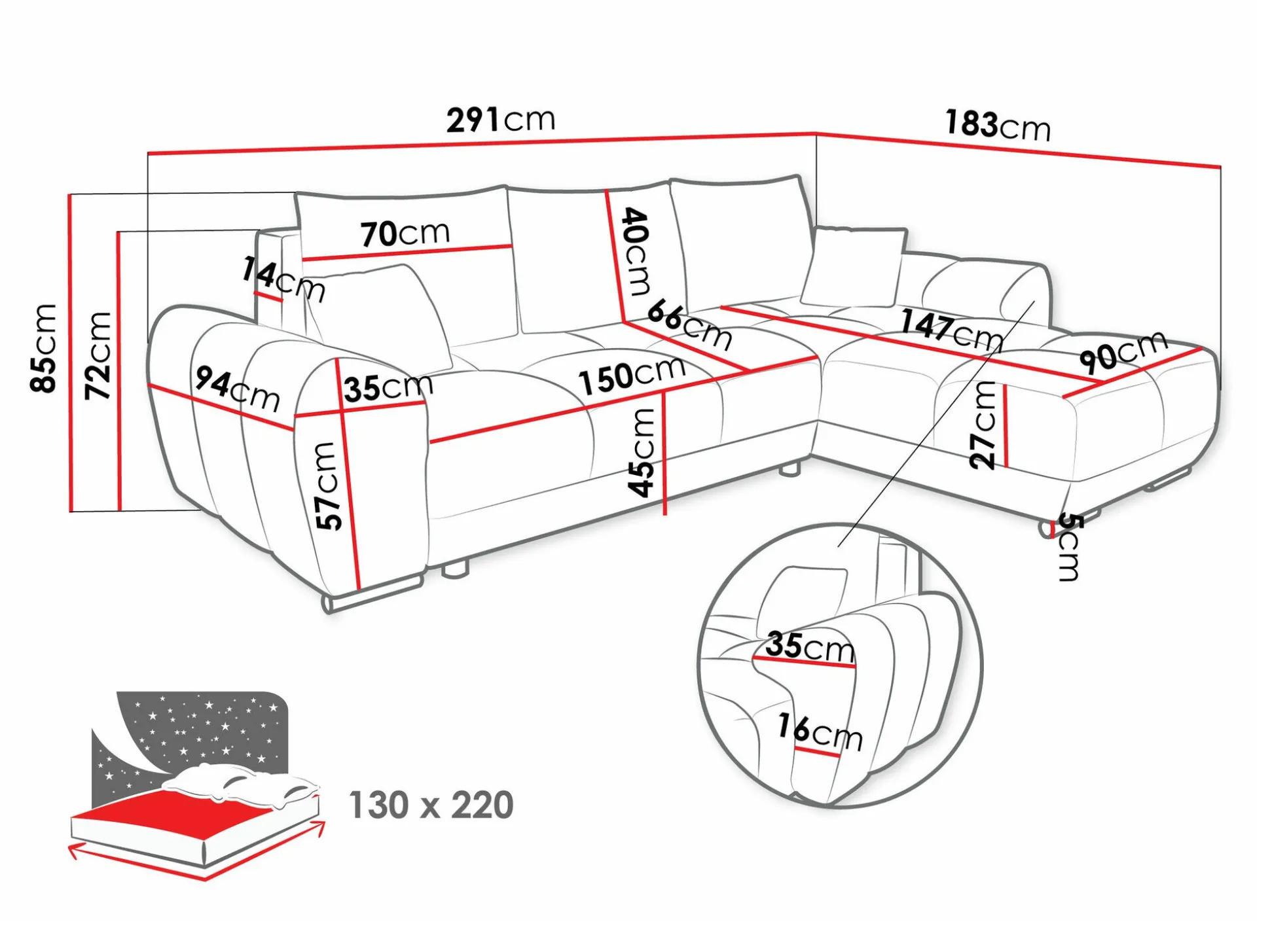Hjørnesofa Signis (Velo 623)